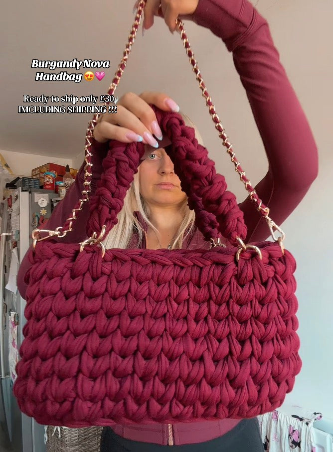 Burgandy nova handbag